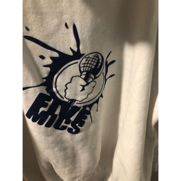The Source Hip Hop Foundation 1988 White Hoodie Boom Box Vtg Street Wear - Picture 4 of 6